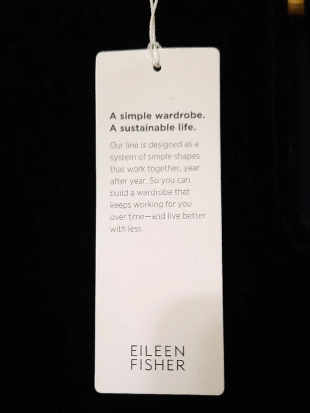 Eileen Fisher Black Velvet Long-Sleeve Shift Dress - Picture 2 of 11